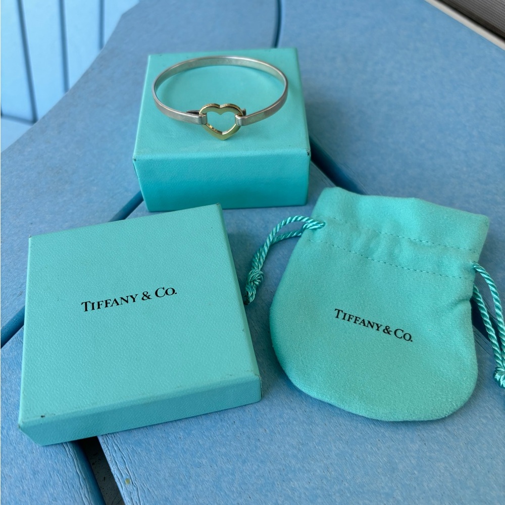 RARE Tiffany & Co. 18K Yellow Gold & Silver Bracelet
